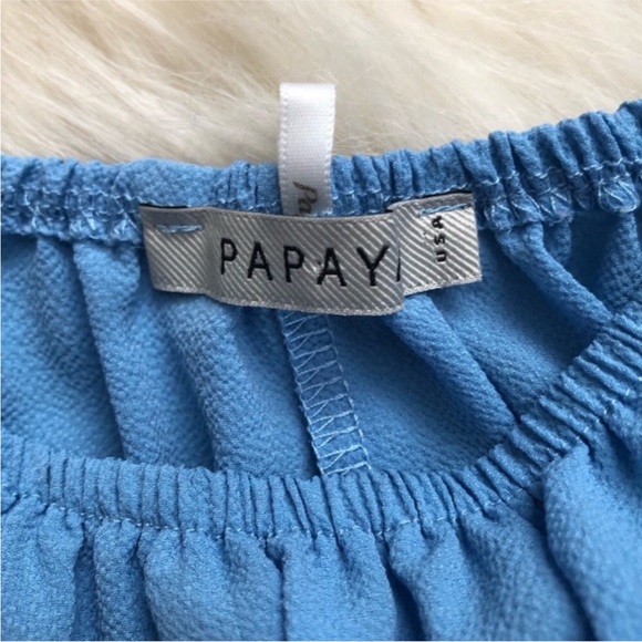 Papaya Off the Shoulder Crop Top - Picture 4 of 5